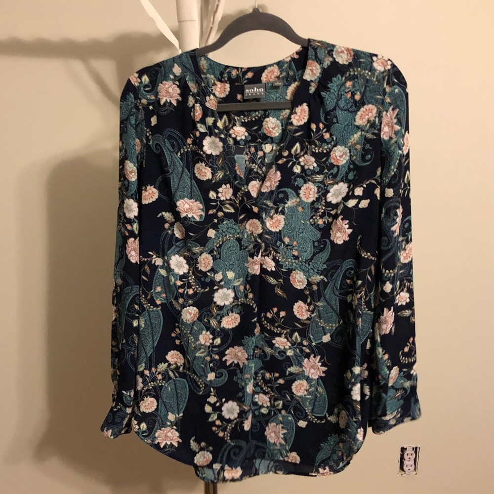 Long-Sleeve Blouse (Floral) - NY&Co